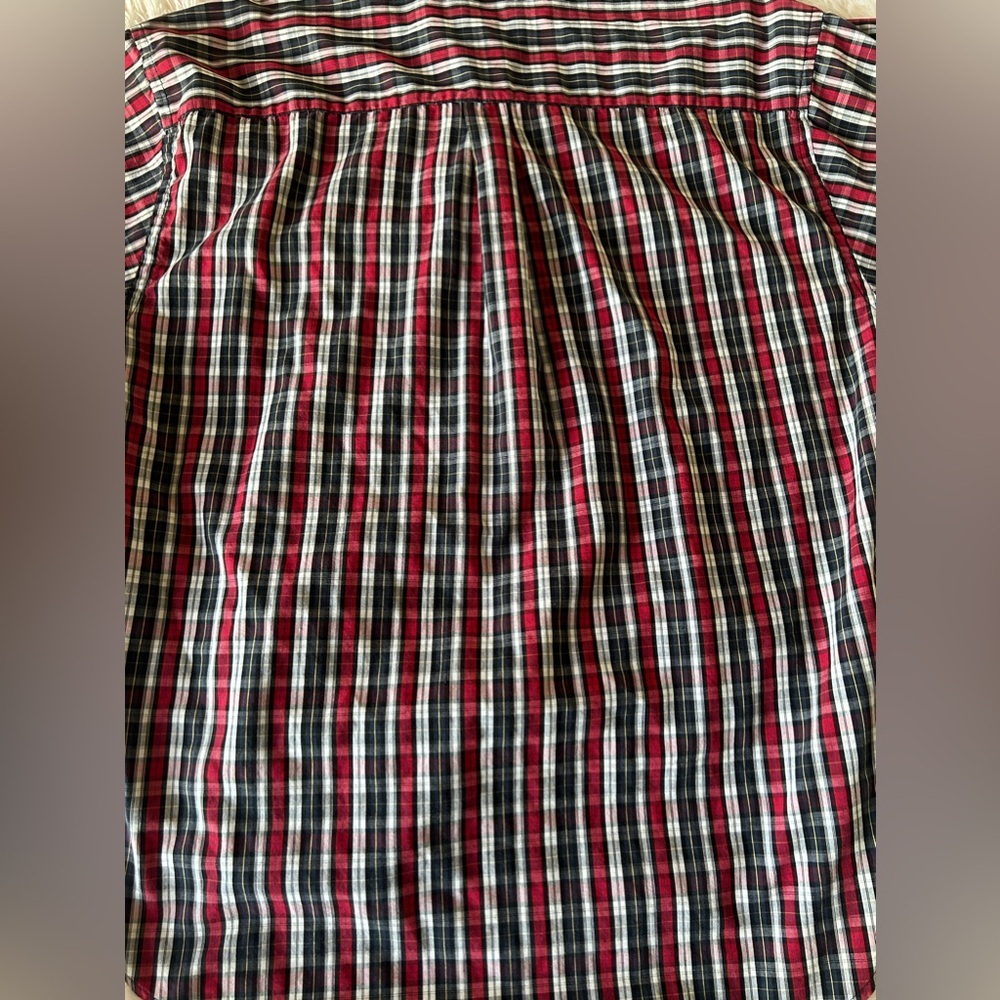 Puritan Wrinkle Resistant Red Plaid Button-up Shirt - Picture 6 of 7